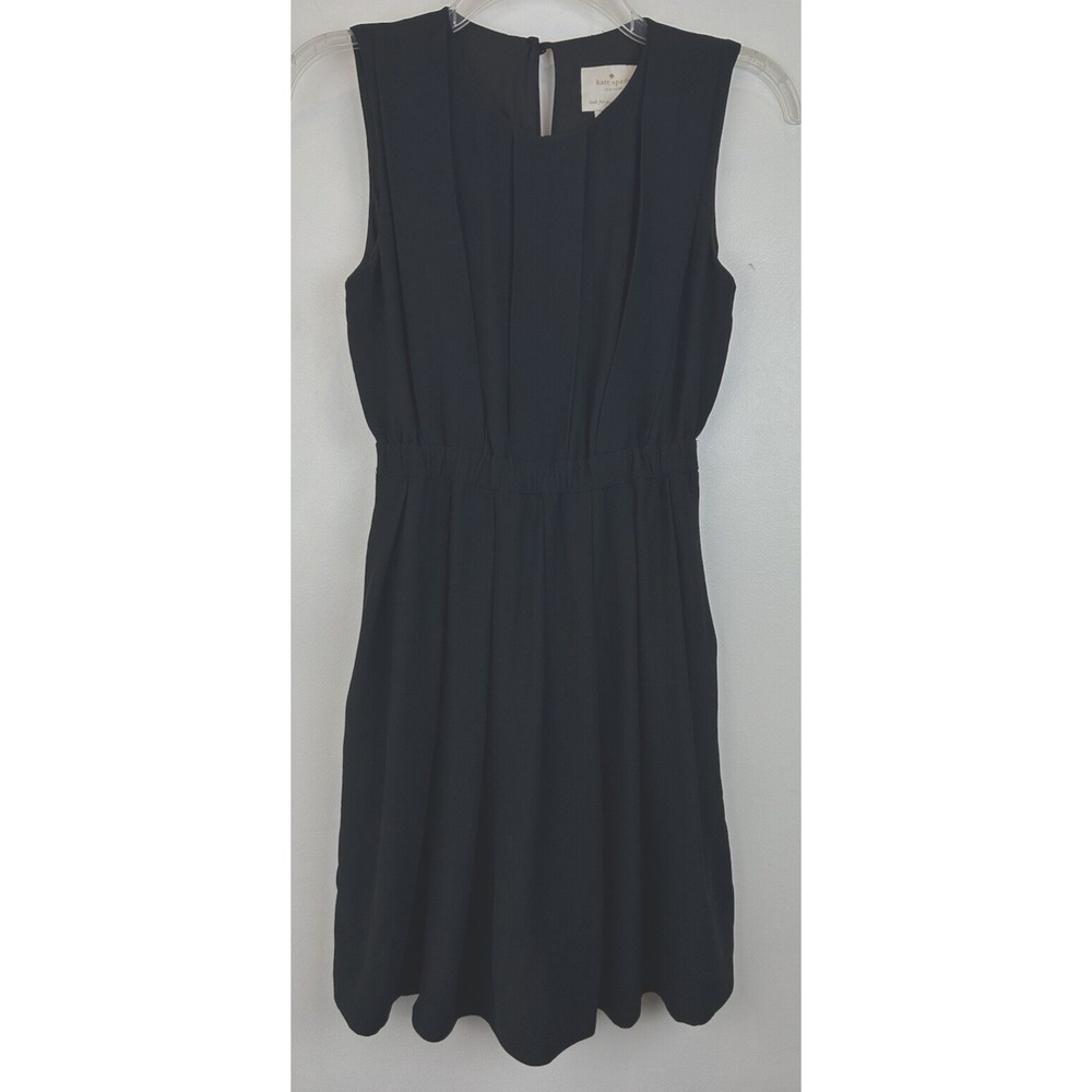 Kate Spade Mini Dress 0 Black Sleeveless Look For The Silver Lining Preppy Party